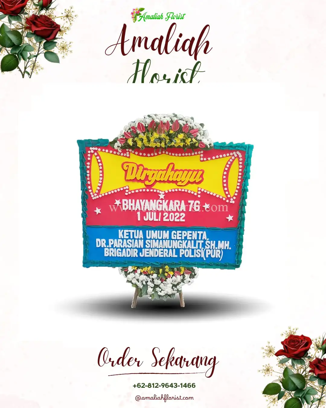 Papan Bunga HUT Ulang Tahun Sekayu